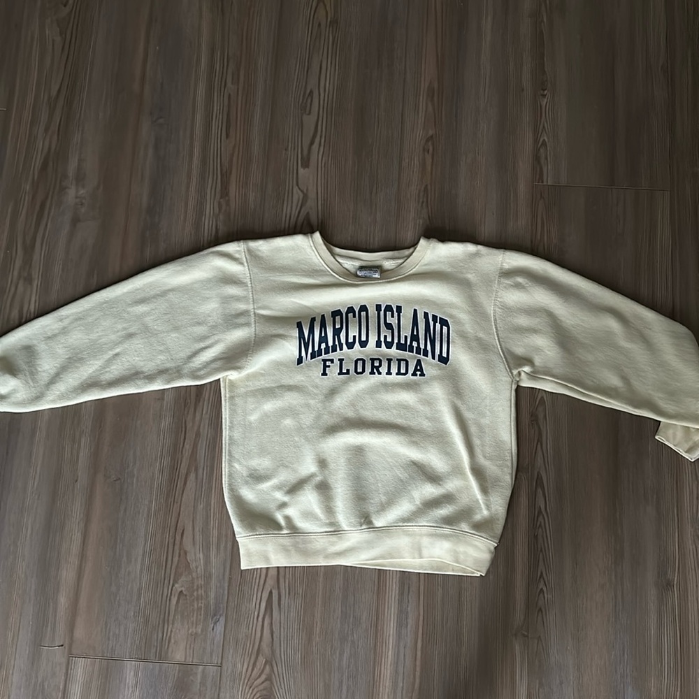 Yellow Marco Island Florida sweatshirt